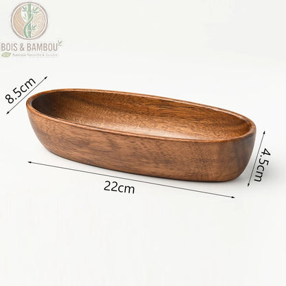 Bol à Salade en Bois Massif Style Japonais 7 Formes