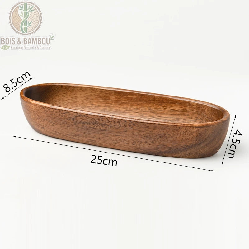 Bol à Salade en Bois Massif Style Japonais 7 Formes