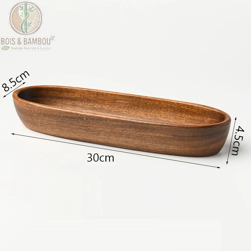 Bol à Salade en Bois Massif Style Japonais 7 Formes