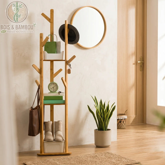 Porte-Manteau Debout en Bois