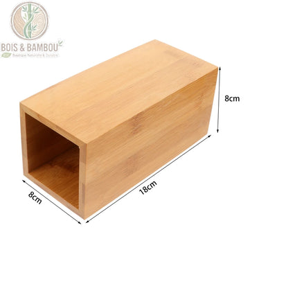 Porte baguettes bambou schema dimensions et mesures precises, Bois et Bambou Eco