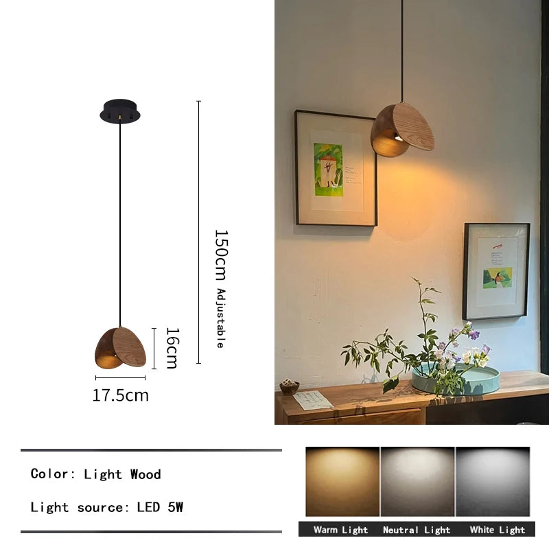 Lustre d'art en bois massif Spring Sprout