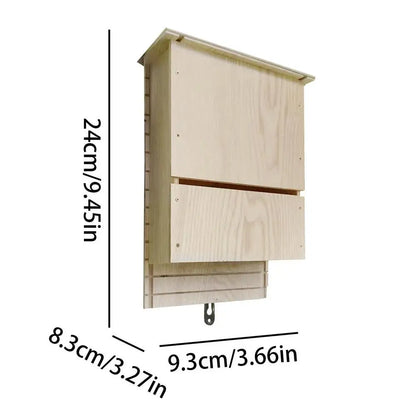 Abri pour Chauve-Souris en Bois Naturel