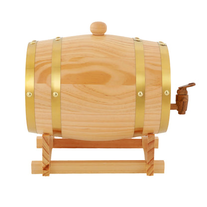 Baril de vin en bois de pin avec robinet