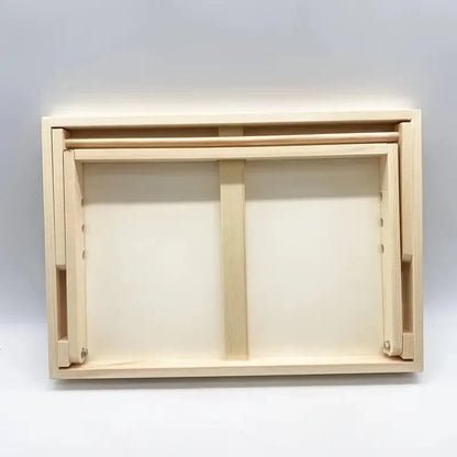Support d'art incliné en bois