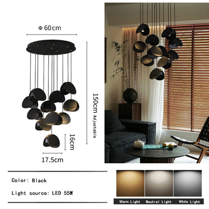 Lustre d'art en bois massif Spring Sprout