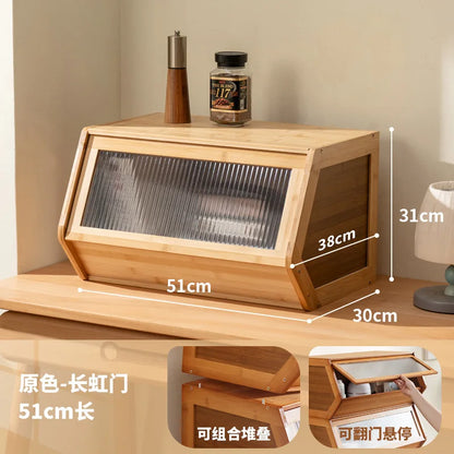 Armoire de rangement en bambou