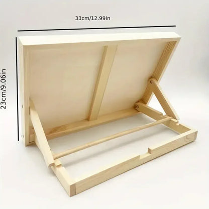 Support d'art incliné en bois