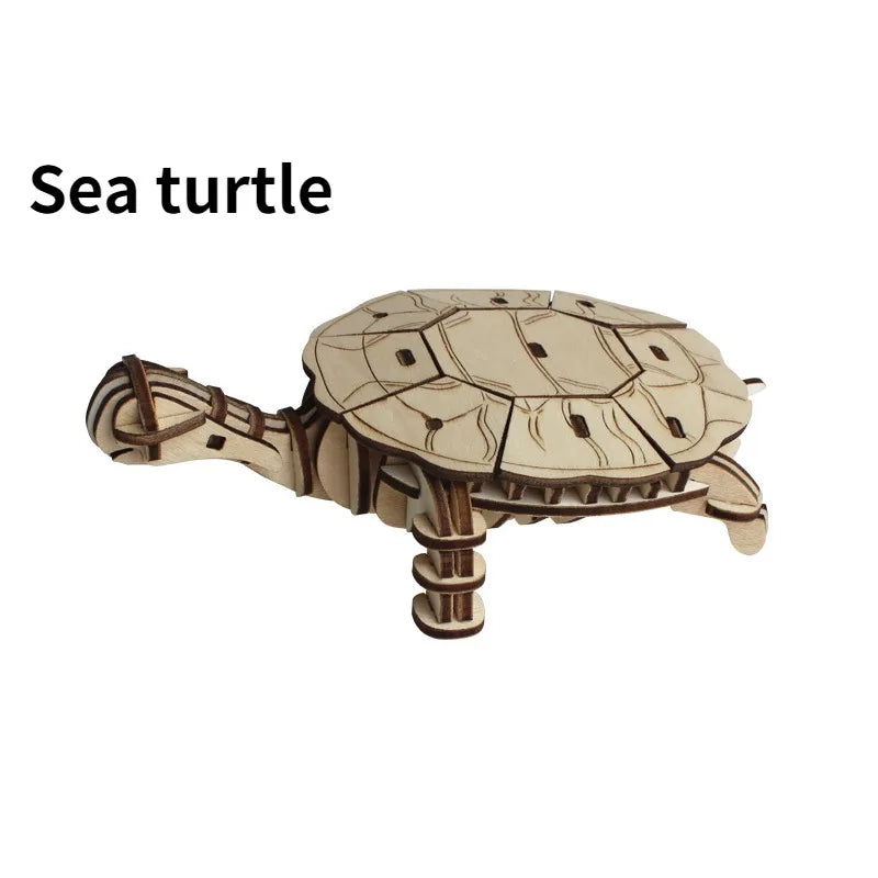 Puzzle 3D en bois Marine Life