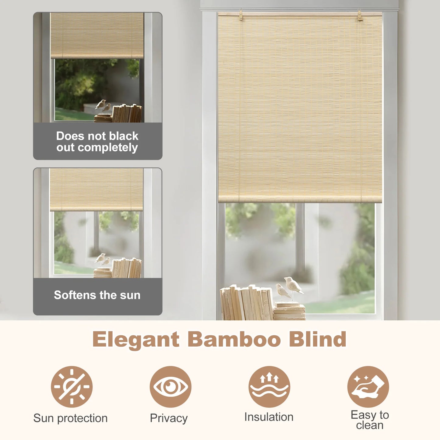 Store enrouleur 100% bambou