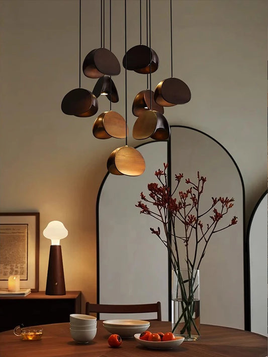Lustre d'art en bois massif Spring Sprout