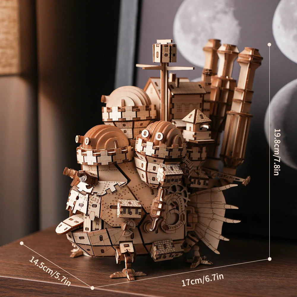 Puzzle 3D château médiéval en bois