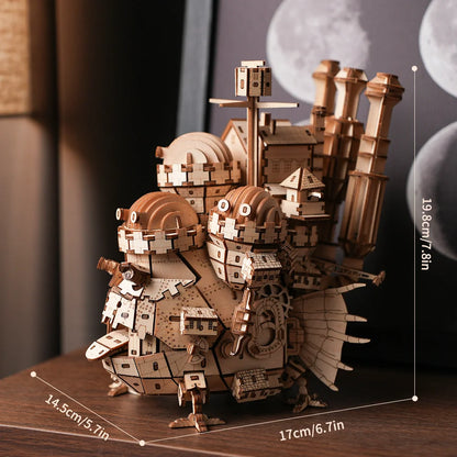 Puzzle 3D château médiéval en bois