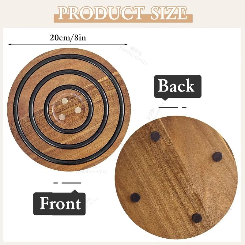Dessous de Plat Magnétique en Acacia