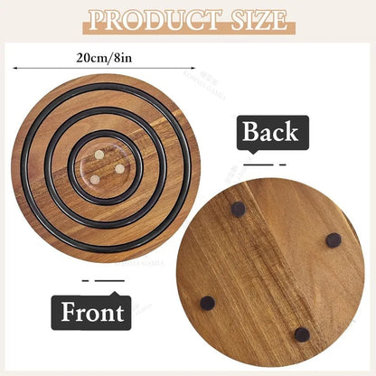 Dessous de Plat Magnétique en Acacia