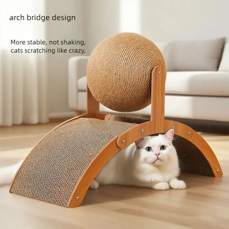 Boule à gratter 2 en 1 pour chat