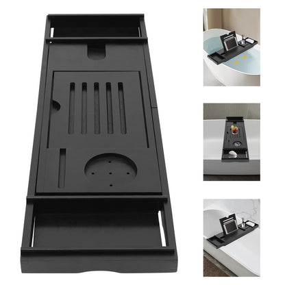 Plateau de baignoire en bambou noir