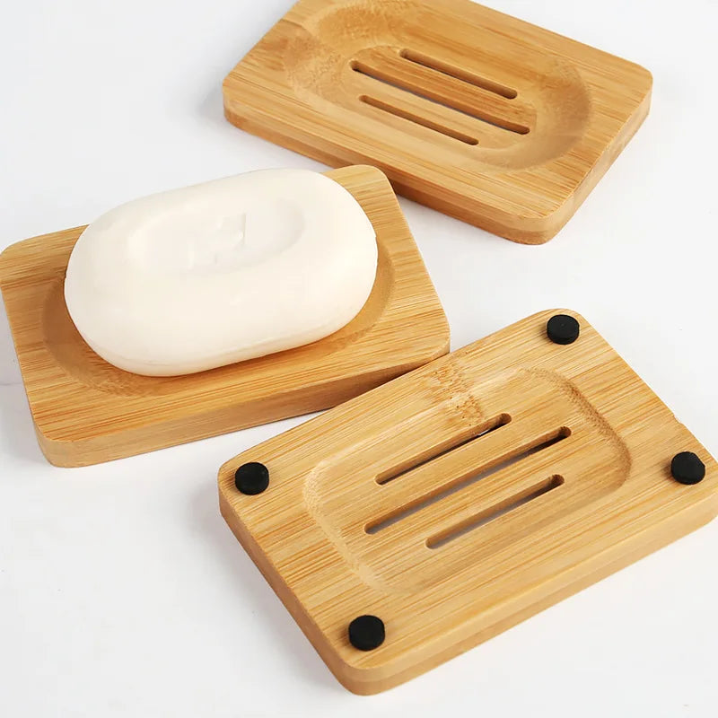 Porte-Savon en Bambou Rectangulaire