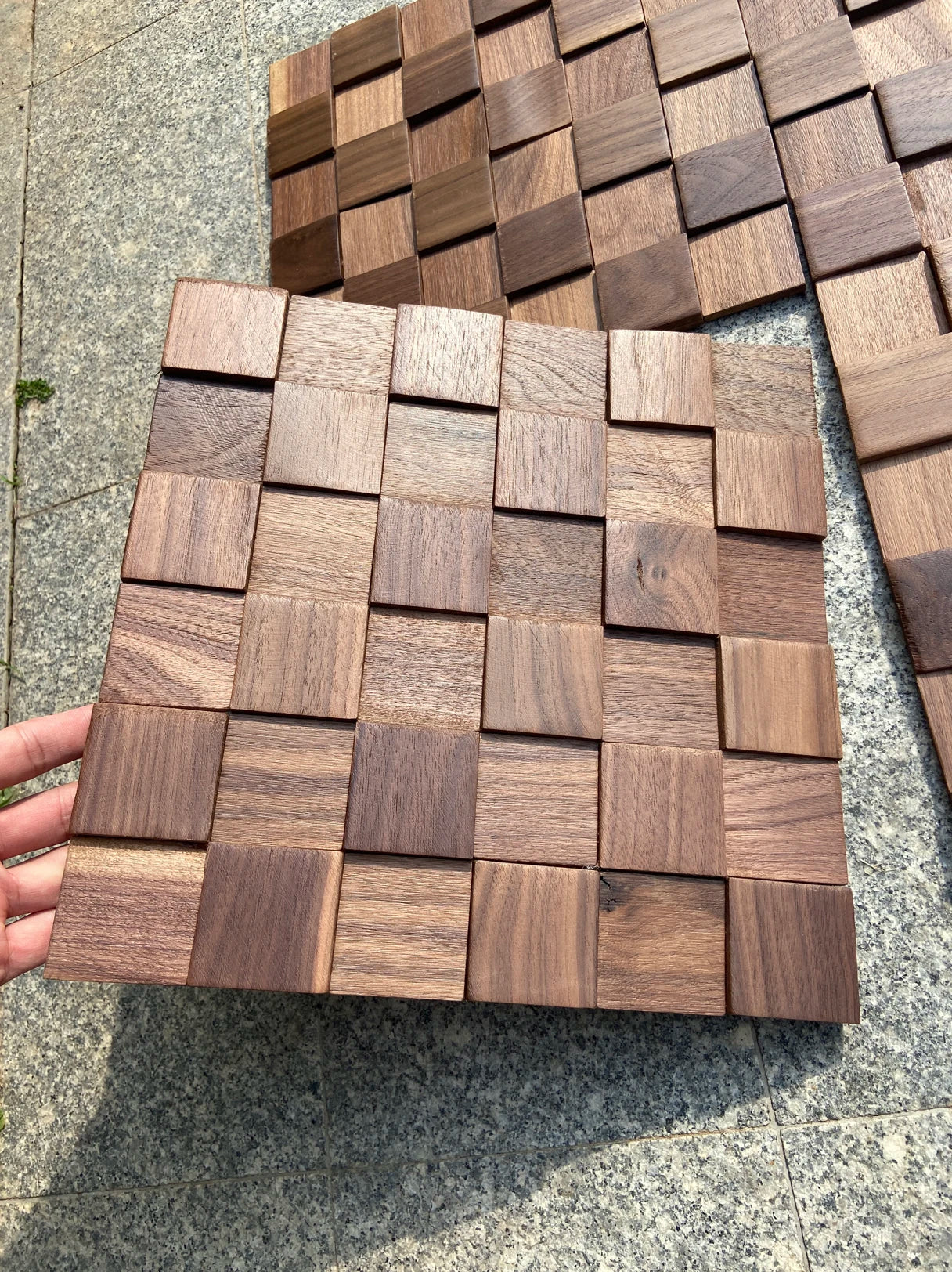 Panneaux muraux acoustiques en bois massif