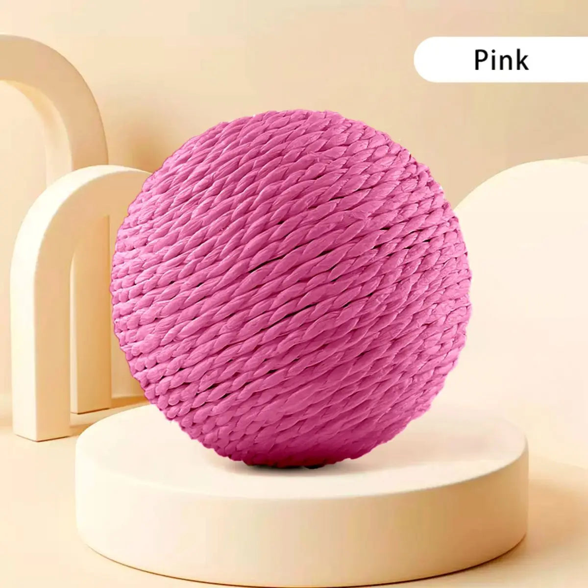 Balle à gratter interactive en sisal pour chat
