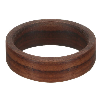 Bague en bois de santal rouge