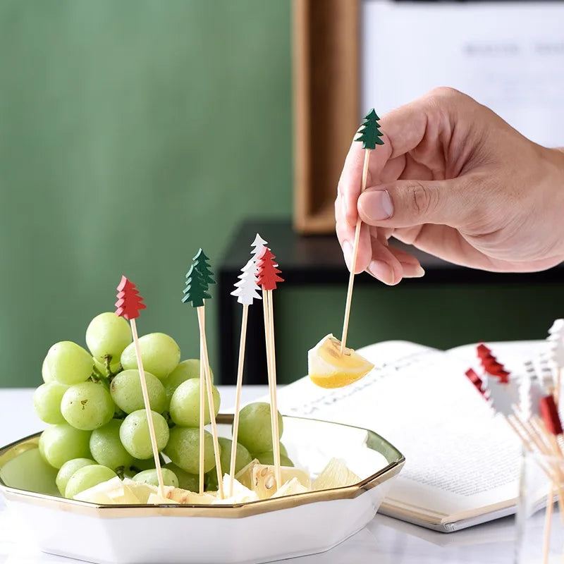 Piques de Noël en Bambou