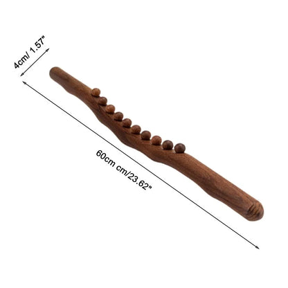 Bâton Gua Sha en bois de hêtre