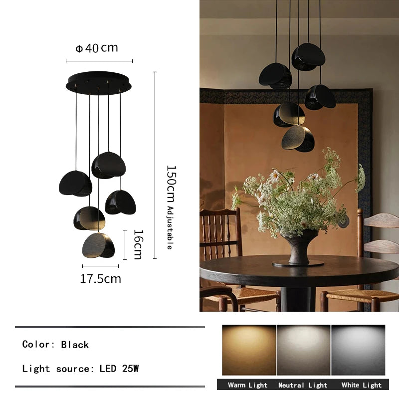 Lustre d'art en bois massif Spring Sprout