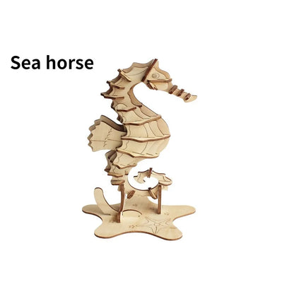 Puzzle 3D en bois Marine Life