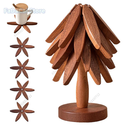 Dessous de plat arbre en bois de noyer
