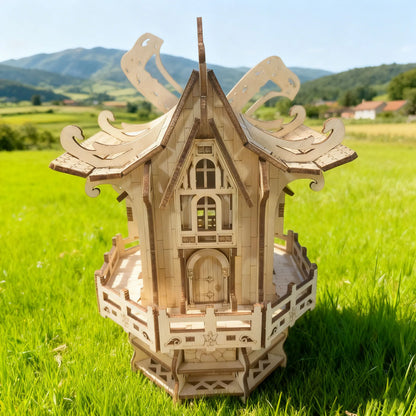 Puzzle 3D moulin à vent en bois