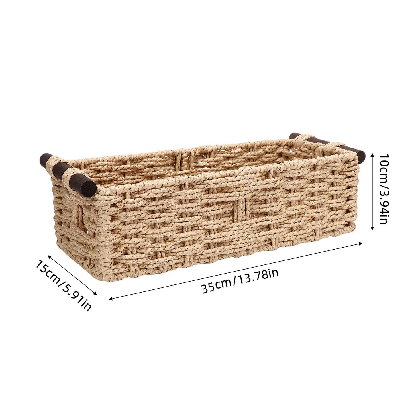 Panier de rangement en corde tressée
