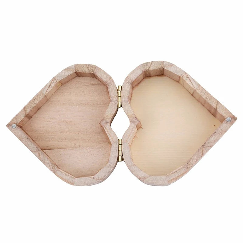 Boîte Cœur d'Amour en bois naturel