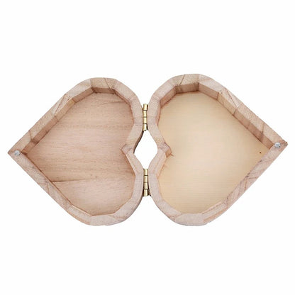 Boîte Cœur d'Amour en bois naturel