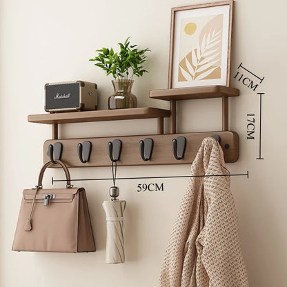 Porte-manteau mural en bambou Nan