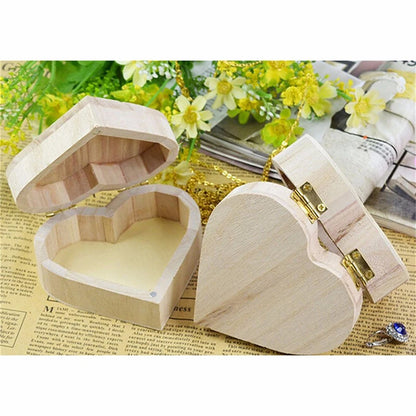 Boîte Cœur d'Amour en bois naturel