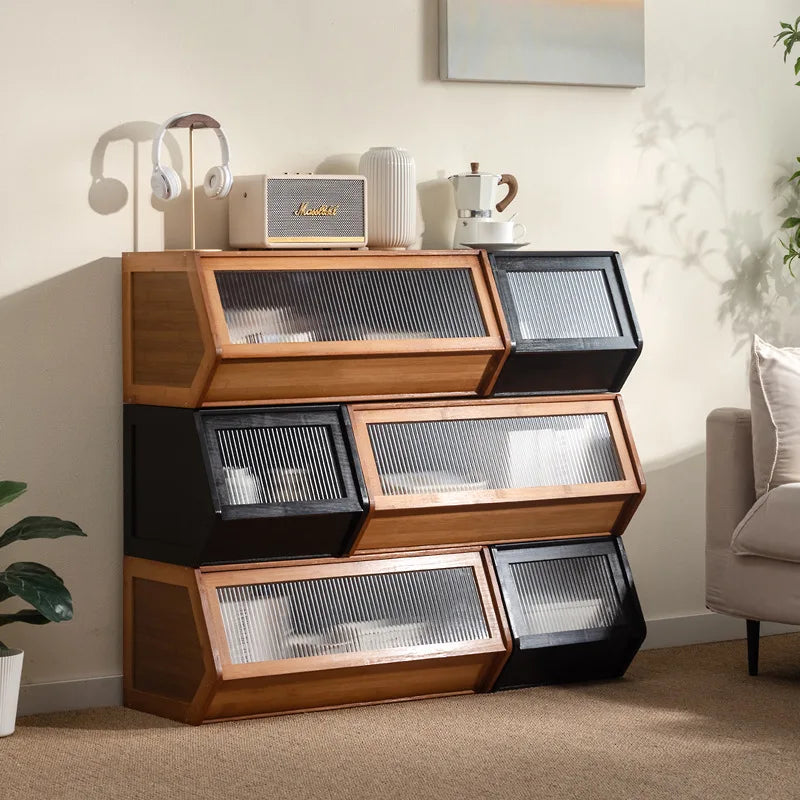 Armoire de rangement en bambou