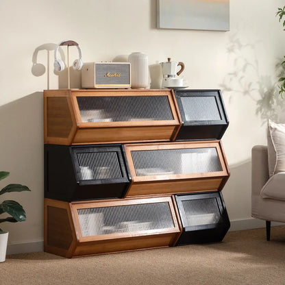 Armoire de rangement en bambou
