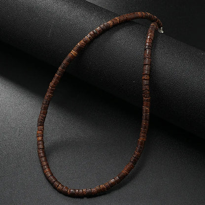 Collier en pierre naturelle et bois