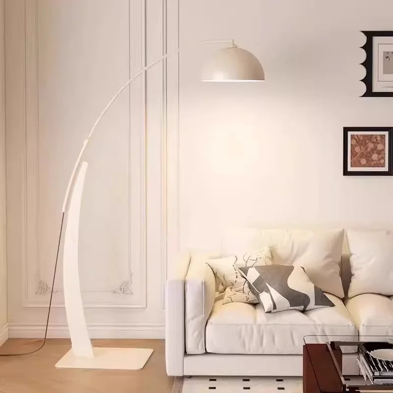 Lampadaire Arc en bois massif