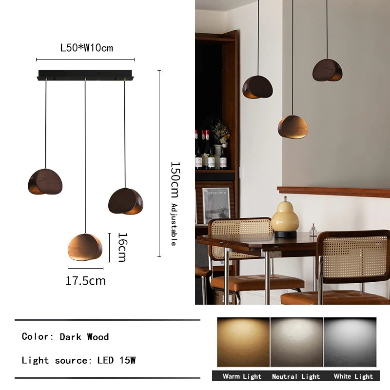 Lustre d'art en bois massif Spring Sprout