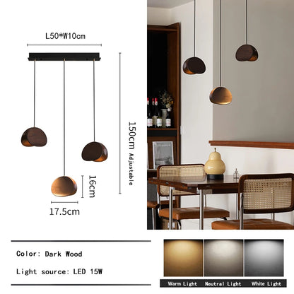 Lustre d'art en bois massif Spring Sprout
