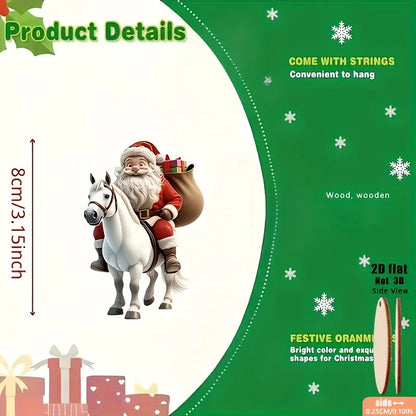 Ornements Père Noël Équitation