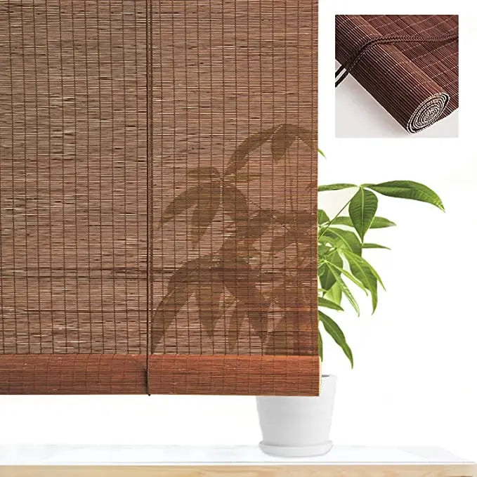 Store enrouleur en bambou naturel artisanal
