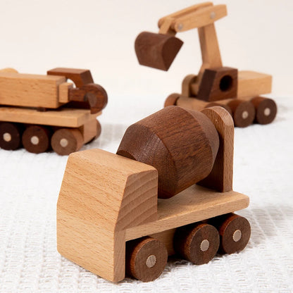 Voiture en bois de hêtre éducative