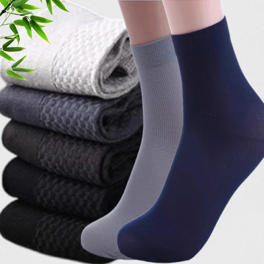 5 Paires De Chaussettes en Fibre de Bambou