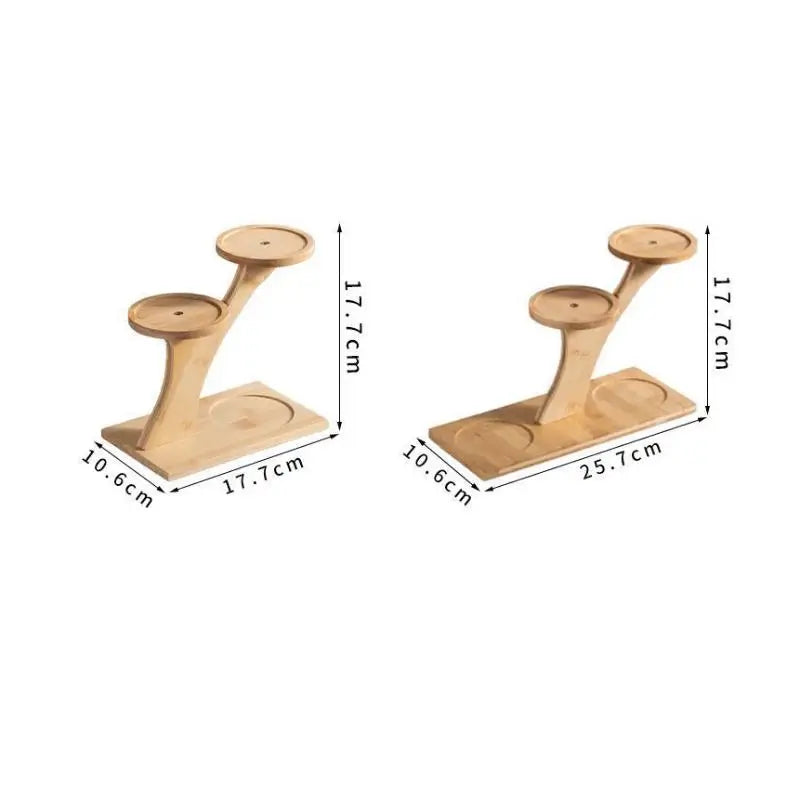 Support de pot de fleur en bambou