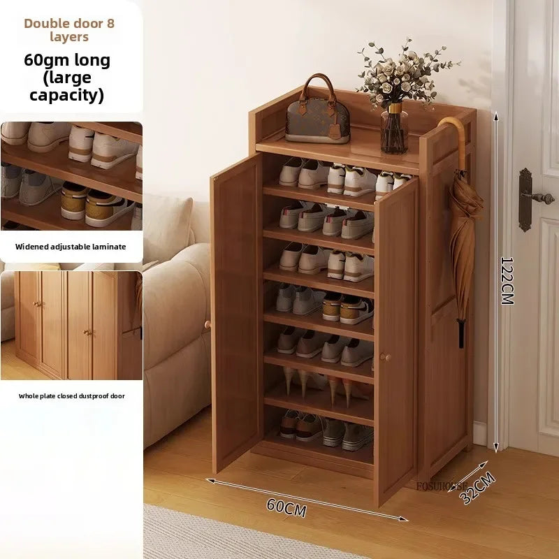 Armoire à chaussures en bambou japonais