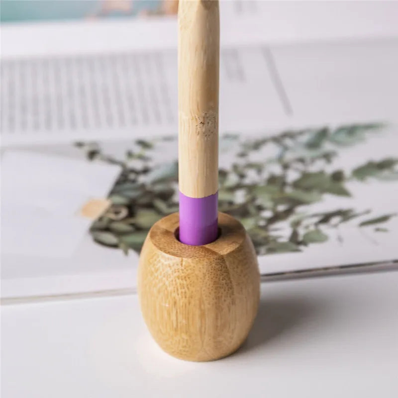 Porte-Brosse à Dents en Bambou Naturel