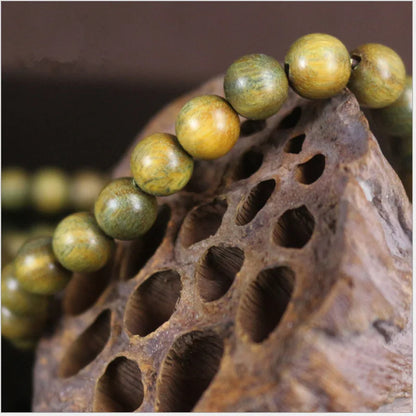 Bracelet Mala en santal vert naturel